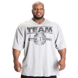 Better Bodies Team Pump Cover Iron Tee, Light Grey Melange Team Pump Cover Iron Tee, Light Grey Melange