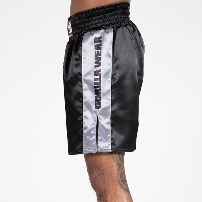 Gorilla Wear Hornell Boxing Shorts, Black/Grey