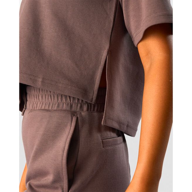CANIWILL Revive Heavy Cropped T-Shirt Wmn Dusty Brown