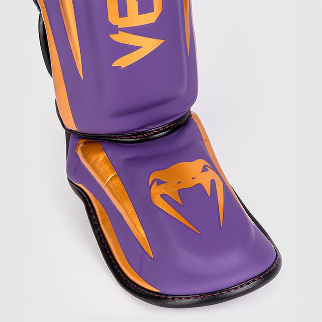 Venum Elite Shin Guards Dark Purple