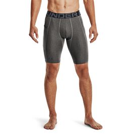UA HG Armour Long Shorts, Carbon Heather, L  UA HG Armour Long Shorts, Carbon Heather