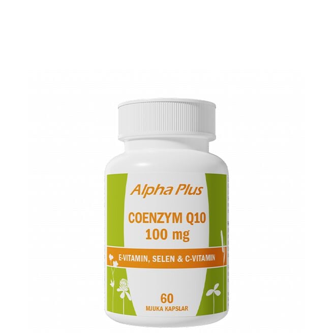 Alpha Plus Coenzym Q10 100mg, 60 mjuka kapslar