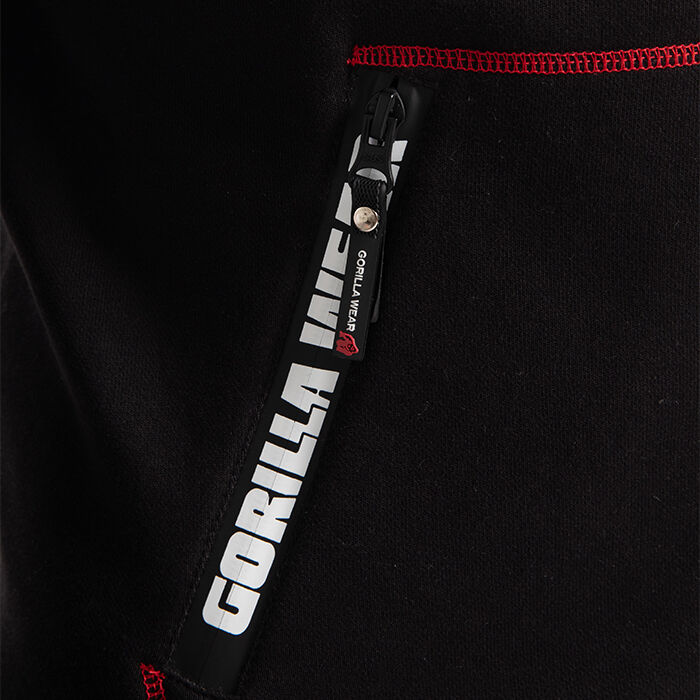 Georgia Zipped Hoodie, Black
