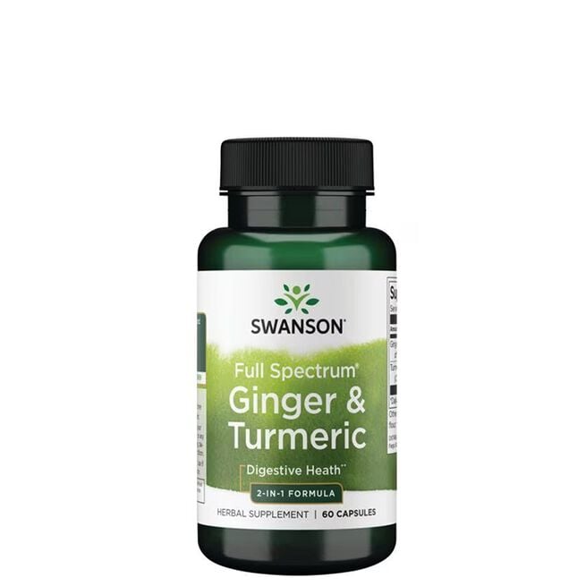 Full Spectrum Ginger & Turmeric 2-in-1 Formula 60 kapslar