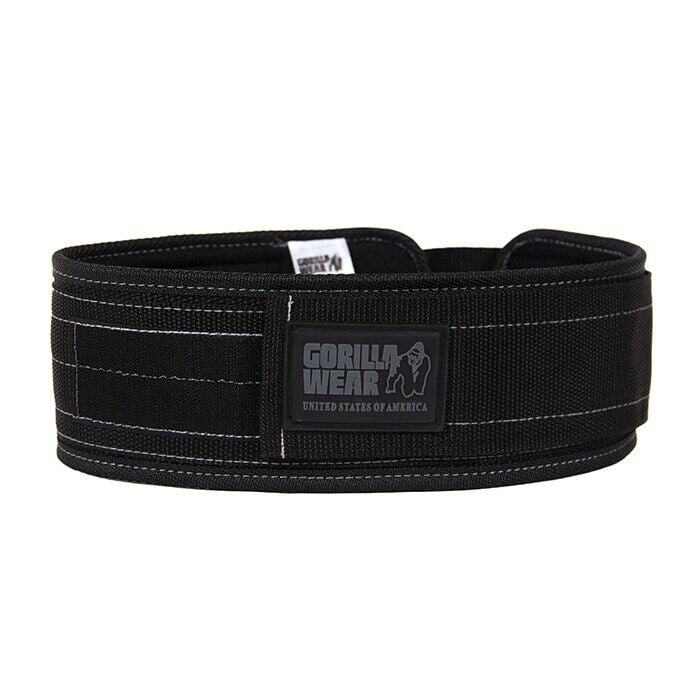 K p 4 Inch Nylon Belt black L XL Gymgrossisten