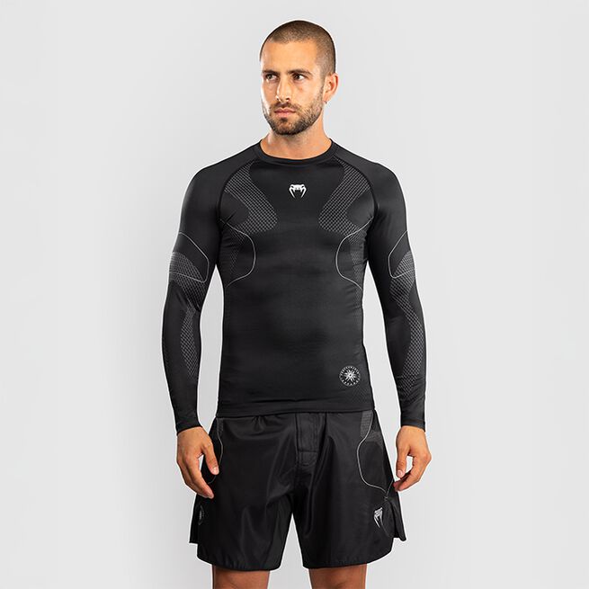 Nexus Rashguard Lång Ärm Svart Silver