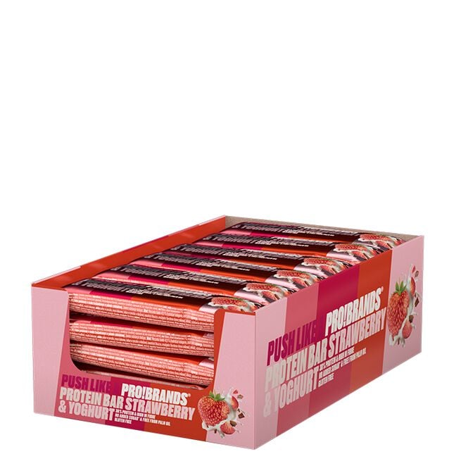 24 x Pro Brands Protein Bar 45 g Strawberry & Yoghurt