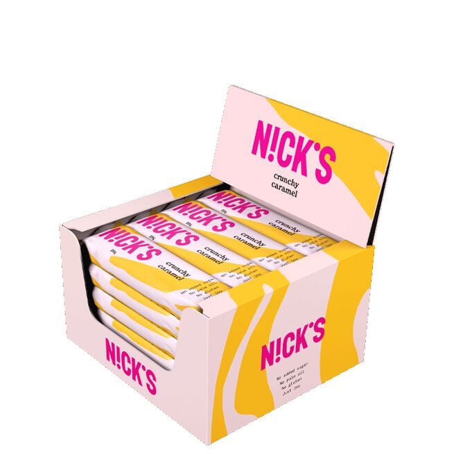 21 x NICKS Chokladbars 28 g Crunchy Caramel Caramel