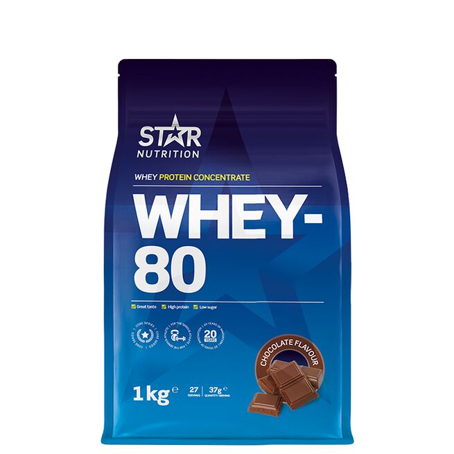 Star Nutrition whey-80 choklad