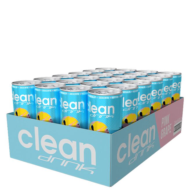 Flak 24 x Clean Drink 330 ml Pink Grape
