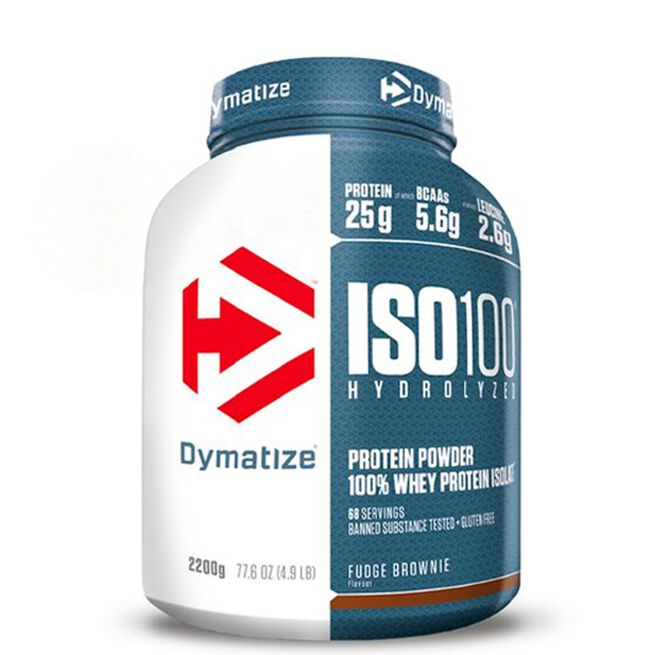 Iso-100 Vassleproteinisolat 2,2 kg Fudge Brownie