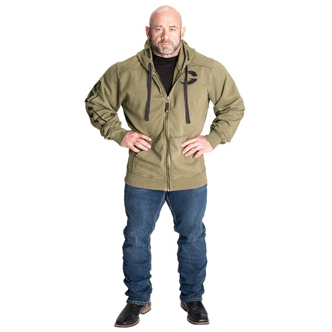 Pro Gym Hoodie Acid Wash Grön