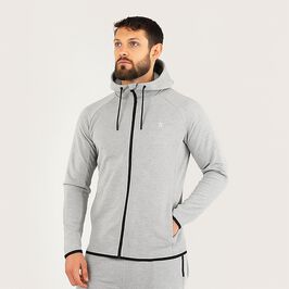 Star Zipped Hoodie Grey Melange, L  Hoodie Grå