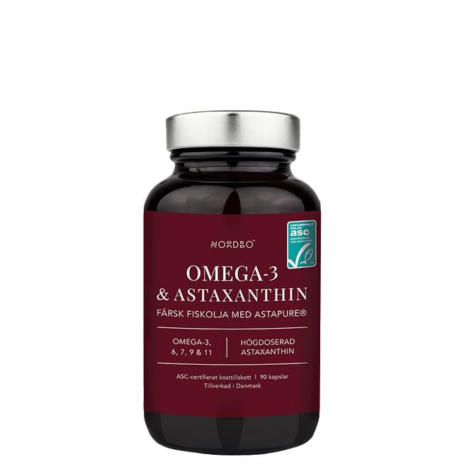 Omega-3 & Astaxanthin 90 kapslar