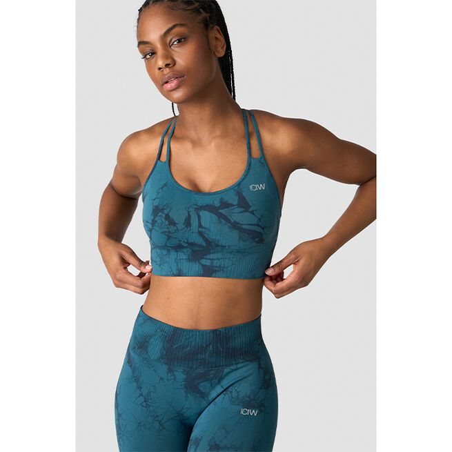Define Seamless Tie Dye Sport-bh Turkos