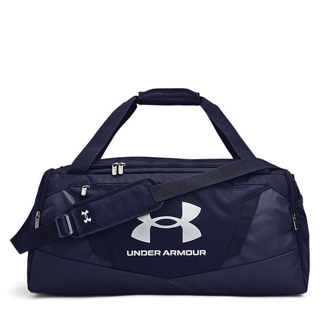 UA Undeniable 5.0 Duffle Medium, Midnight Navy/Metallic Silver