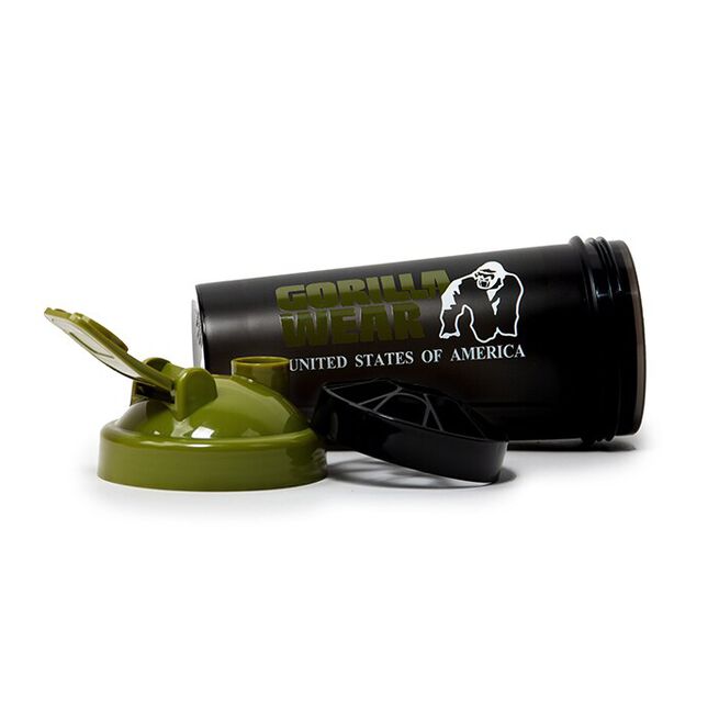Shaker XXL Svart/Grön 1000 ml