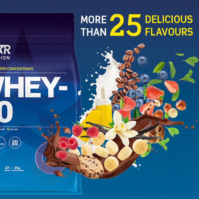 Whey-80 Vassleprotein 1 kg Double Rich Chocolate