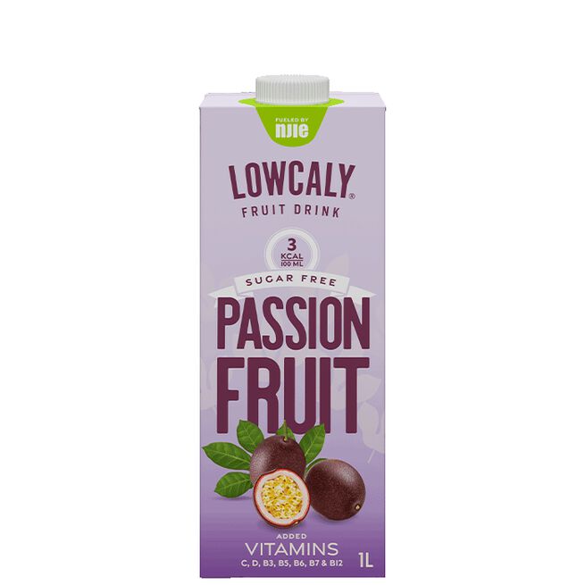 Lowcaly Fruit Drink, 1000 ml, Passion Fruit 