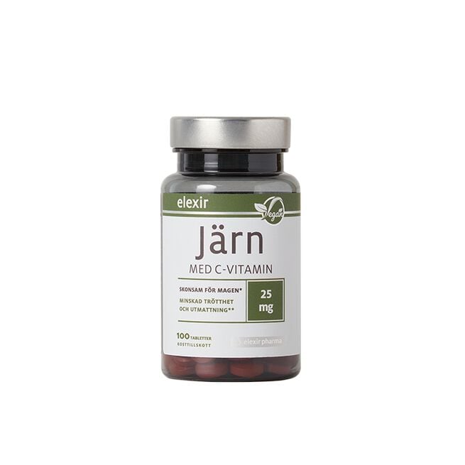 Järn med C-vitamin 100 tabletter