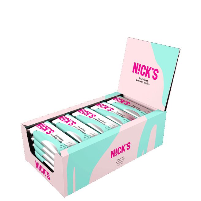 24 x NICKS Protein Wafer 40 g Hazelnut