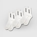 Essential Socks (Set of 3 pairs) White/Black, L