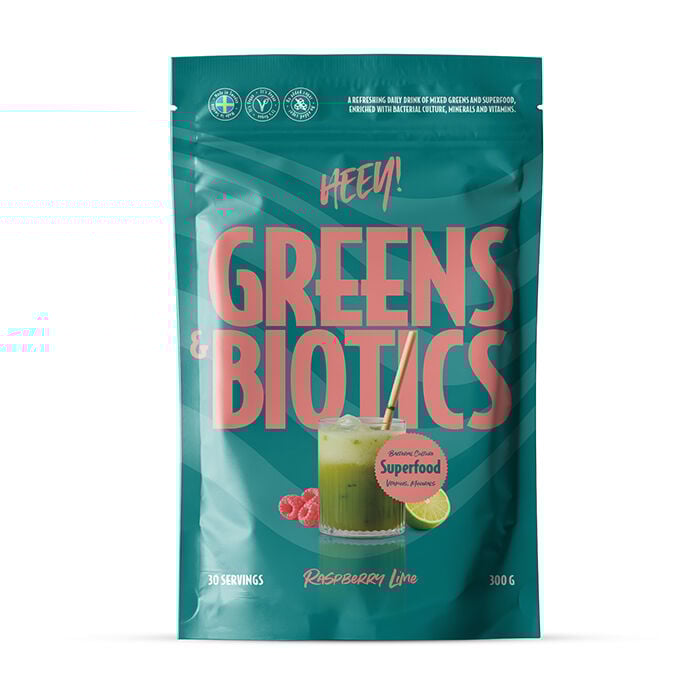 Greens & Biotics Superfood + Immune Booster 300g Hallon Lime