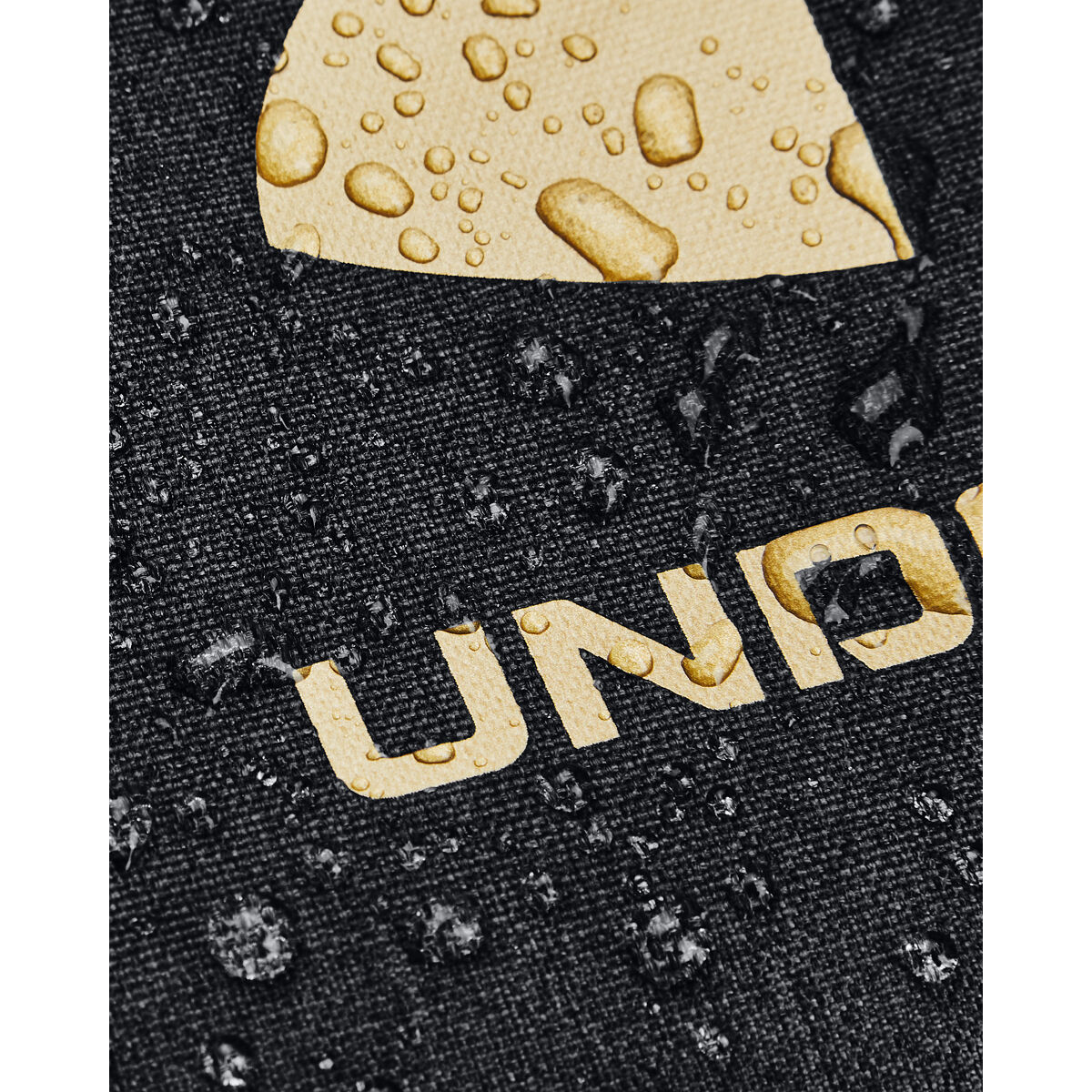 UA Undeniable 5.0 Duffle Medium, Black Heather/Black/Metallic Gold