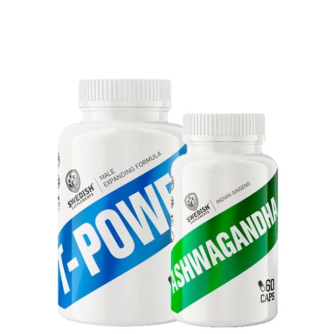 Ashwagandha 60 Kapslar + T-Power Testo DAA 200 Kapslar