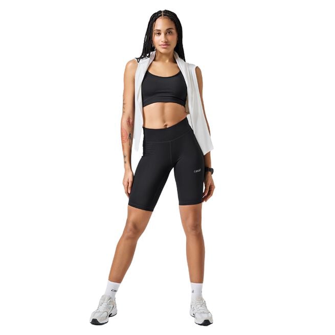 Essential Träningsshorts Hög Midja Svart