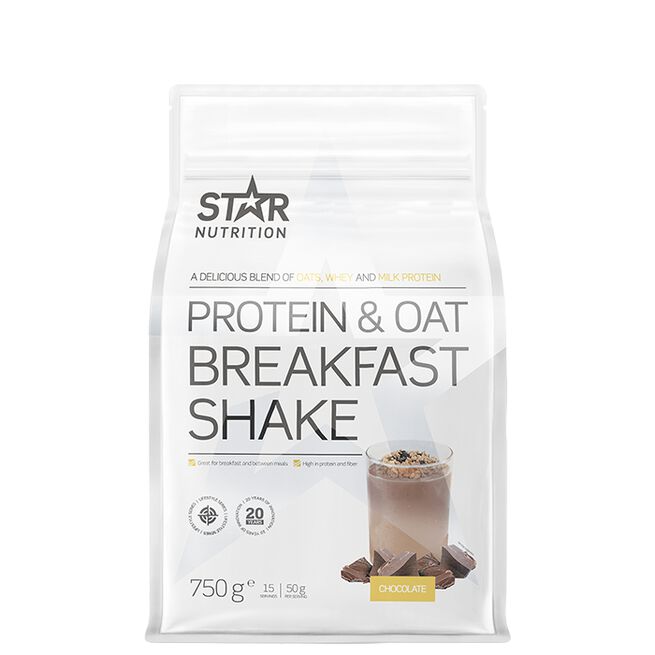 Protein & Oat Breakfast Måltidsersättnings Shake 750 g Chocolate