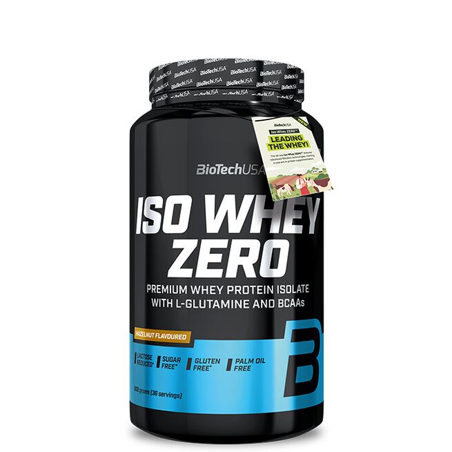 Iso Whey Zero Laktosreducerat Vassleproteinisolat 908 g Hazelnut