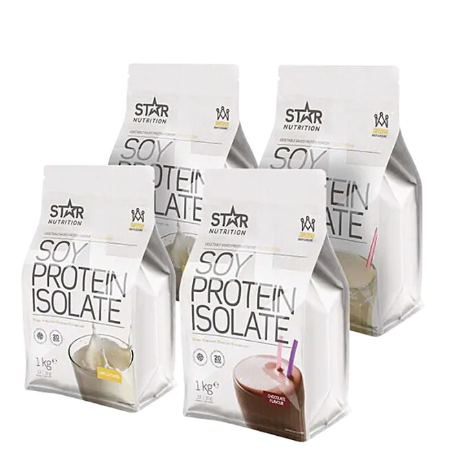Mix&Match: 4 x Soy Protein Isolate Sojaproteinisolat 1 kg