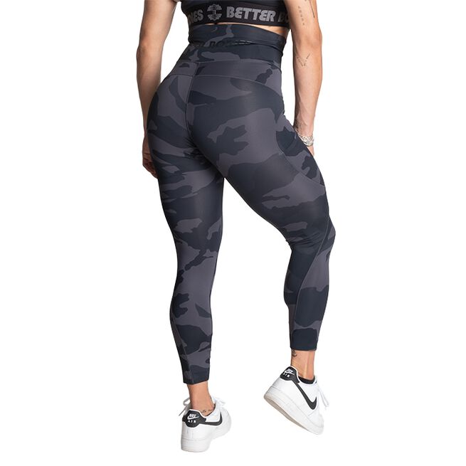 High Waist Leggings, Dark Camo