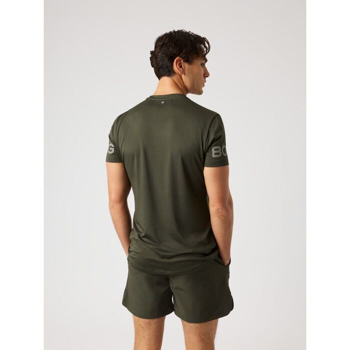 Borg T-shirt Brun