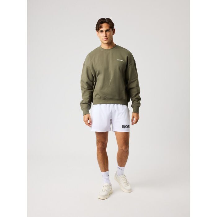 Borg Oversized Sweatshirt Gr&ouml;n