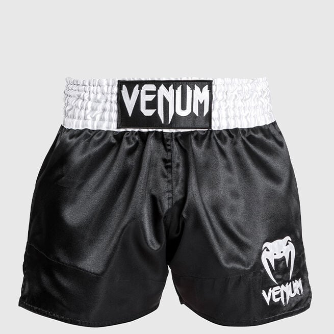Classic Muay Thai Shorts Svart/Vit