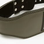 4 Inch Padded Leather Belt, Army Green 