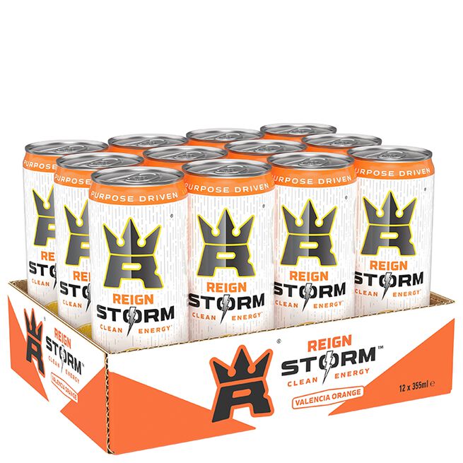 12 x Reign Storm Energidryck 335 ml Valencia Orange