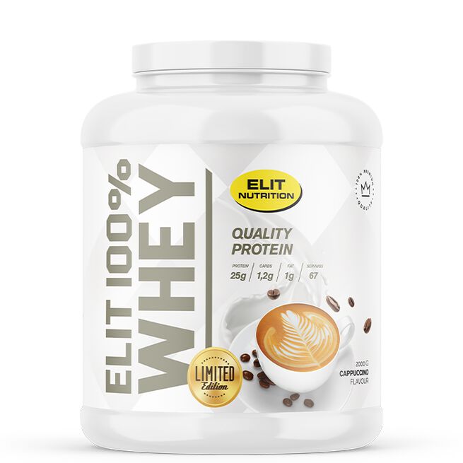 ELIT 100% Whey Vassleprotein 2000 g Cappuccino