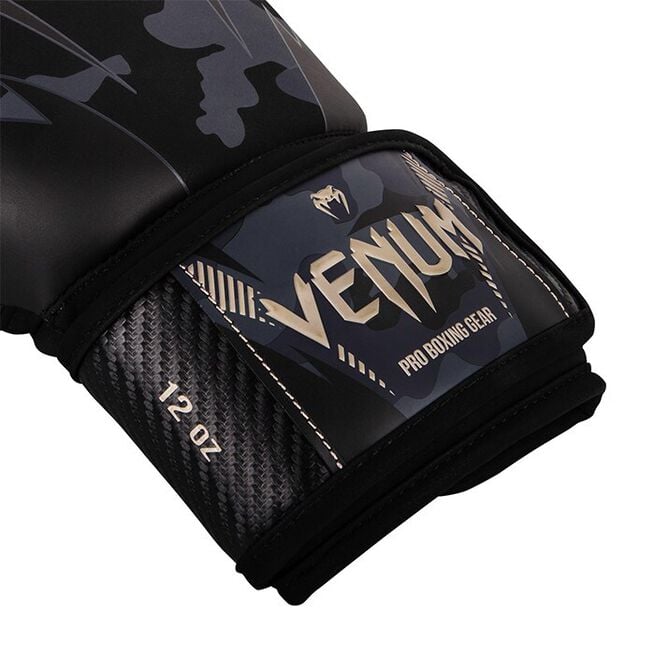 Venum Impact Boxing Gloves, Dark Camo/Sand, 10 oz 