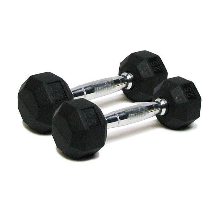 Cheap rubber dumbbells hotsell