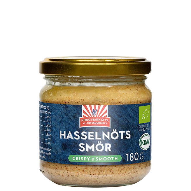 Hasselnötssmör Utan Salt 180 g 