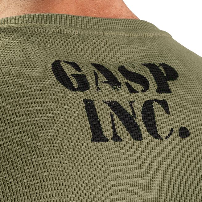 GASP Thermal Gym Sweater, Washed Green