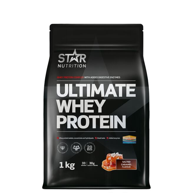 Ultimate Whey Vassleprotein 1 kg Salted Caramel