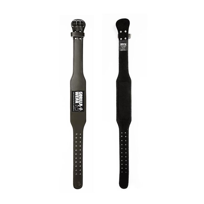4 Inch Vadderat Lyftarbälte Läder Militärgrön