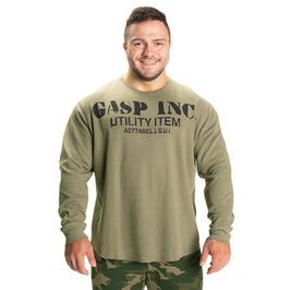Thermal Gym Sweater, Washed Green, M  Thermal Gym Sweater, Washed Green