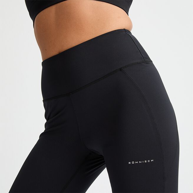 Flattering High Waist Pants Svarta