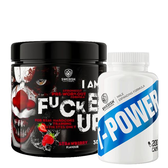 T-Power Testo DAA 200 Kapslar + F-cked Up Joker Edit PWO 300 g