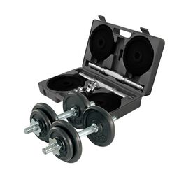 Adjustable dumbbell set, 2x10 kg  Gymstick Justerbart Hantelset 2x10kg